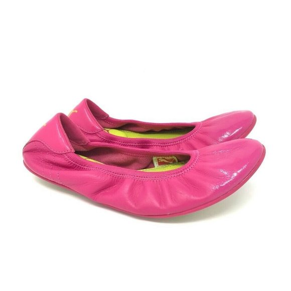 PUMA Karlie Ballet Flats Shoes Pink Leather 7